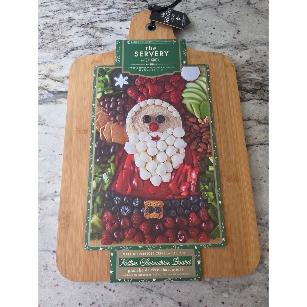 Charcuterie Board Cheese Board 21"x13" Bamboo Ciroa The‎ Servery